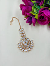 Asmita Carat Plating Uncut Polki Maang Tikka For Women